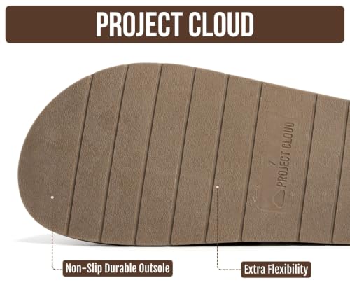 Image of Project Cloud 100% Genuine Leather Womens Clogs - Plush & Soft Insole with Arch Support Non Slip Mules & Clogs for Women Footwear - Water Resistant Women Shoes (Foamy)
