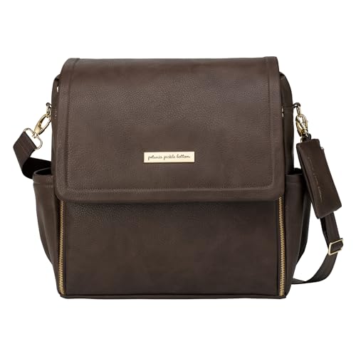 Image of Petunia Pickle Bottom Boxy Backpack, Diaper Bag, Stylish Baby Bag, Spacious Backpack, On-The-Go Moms, Saddle