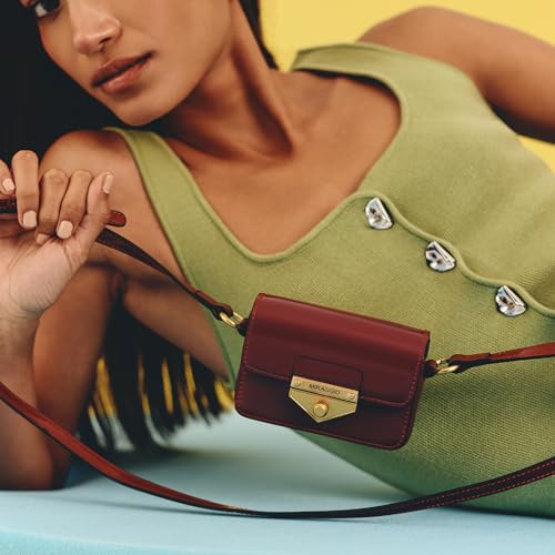 Image of Miraggio Amy Mini Sling Bag With Adjustable & Detachable Crossbody Strap | Crossbody Bag For Women Casual Holiday Look | Statement Bags For Women