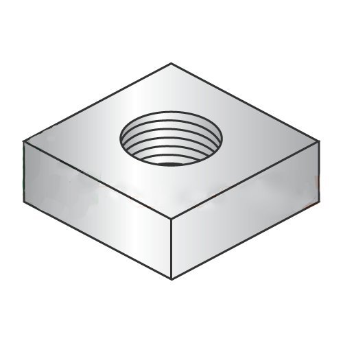 12-24 Square Machine Screw Nuts / 18-8 Stainless Steel (Carton: 2,500 pcs)