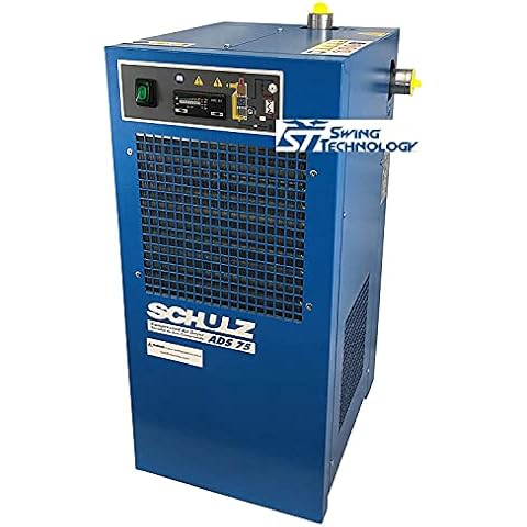 Schulz ADS-75-UP Non-cycling Compressed Air Dryer, Blue; Electronic Controller; 115V; 203 PSI Max Inlet Pressure; Single Phase Circuit; 75 CFM Cover