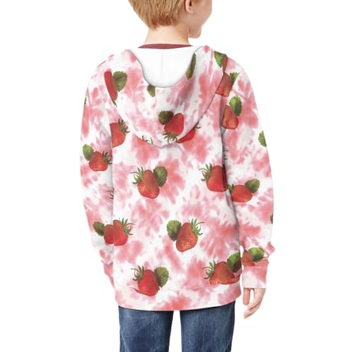 Boys Girls Zip Up Hoodie Cute Long Sleeve Hooded Sweatshirt Casual Kids Coat With Pocket4