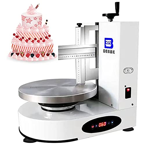 Máquina alisadora para decoración de tartas, herramienta ajustable para hornear glaseado profesional, raspado y revestimiento automático, 220 V