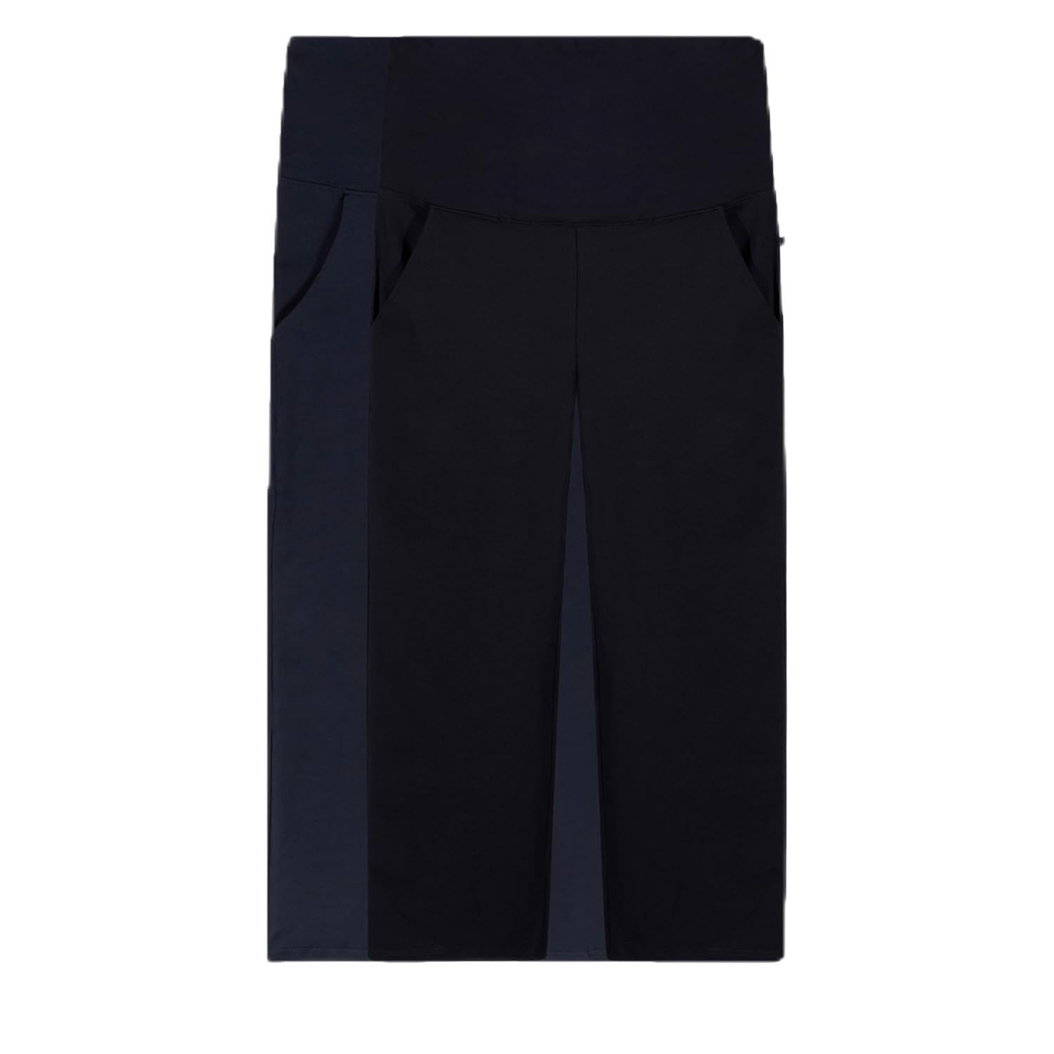 Women's Cotton Maternity Trouser Pack of 2 | Pregnancy Pants & Maternity Bottoms for Pre and Post Pregnancy-image-24