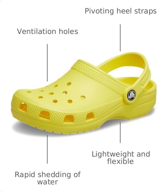 Image of Crocs Unisex Kid's Classic Clog T, Cyber Yellow, 10 UK Child
