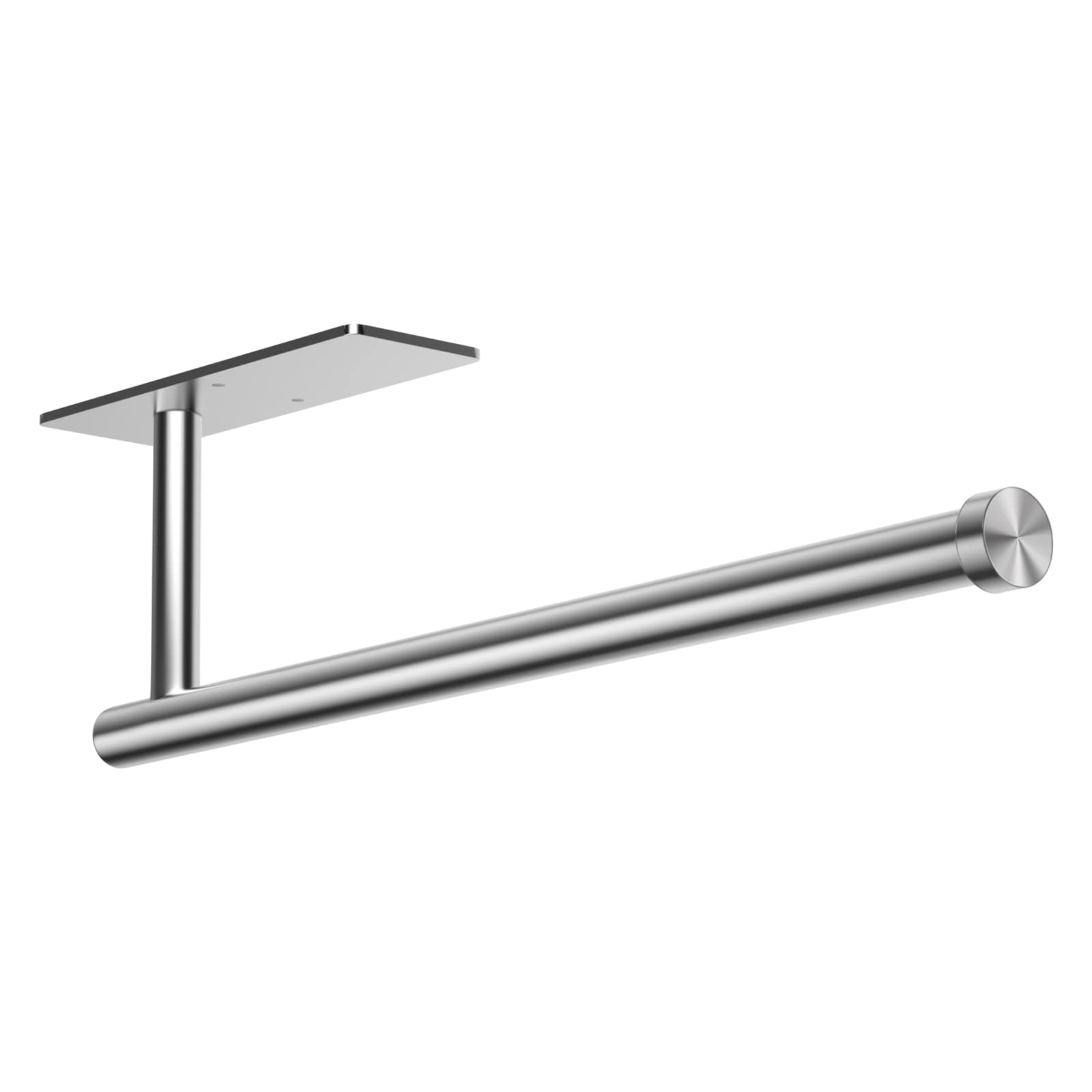 Paper Towel Holder, Self Adhesive or Screw Mounting, Paper Towel Holder Wall Mount, SUS304 Stainless Steel Paper Towel Holder Under Cabinet for Kitchen, Countertop, Cabinet, Bathroom