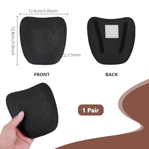 PH PandaHall Leather Welding Spats, 1 Pair Shoes Protectors Heat & Abrasion Resistant Welding Boot Lace Covers Gaiters Fire Resistant Boot & Shoes Covers for Men Women, Black 2 PH PandaHall Leather Welding Spats, 1 Pair Shoes Protectors Heat & Abrasion Resistant Welding Boot Lace Covers Gaiters Fire Resistant Boot & Shoes Covers for Men Women, Black - Image 2