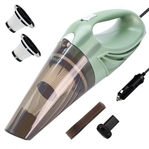 Voroly Car Vacuum Cleaner Portable High Power Handheld Vacuums 16 Ft Cord 12v Auto Accessories Kit for Interior with Extra HEPA Filter