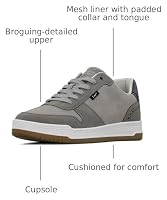 Lee Men's Specter Court Sneaker, Grey/Dark Grey/Smoke, 12 M — image 3