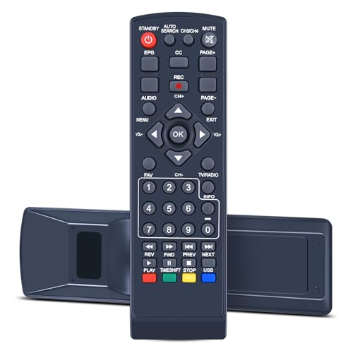 RYQIF Replacement Remote Control fits NAXA NT-54 Diaital TV Converter Box
