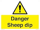 Danger Sheep Dip Schild – 400 x 300 mm – A3L
