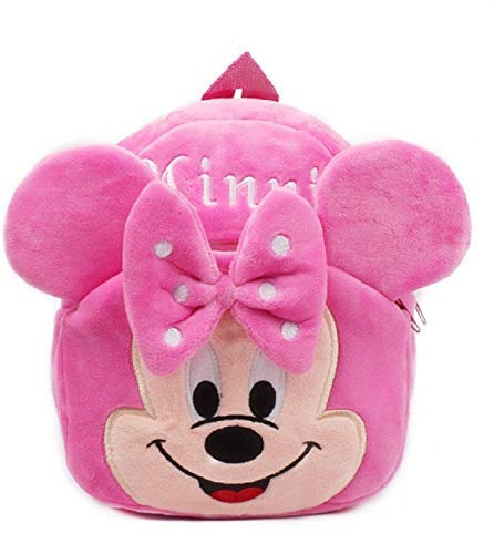 Cute Kids Backpack Toddler Bag Plush Animal Cartoon Mini Travel Bag for Baby Girl Boy 1-6 Years (Pink-Minnie) for Girlfriend/Birthday Gift/Boy/Girl