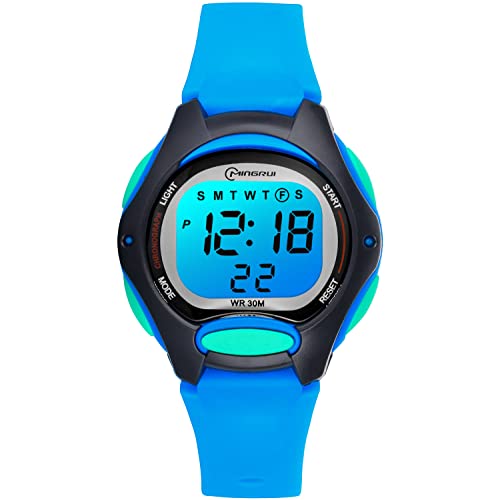 Edillas Kids Watches Digital For Boys,7 Colors Waterproof Wrist Watches For Child Sport Outdoor Multifunctional Wrist Watches With Stopwatch/Alarm Watch For Kids Ages 4-12 #TOP3
