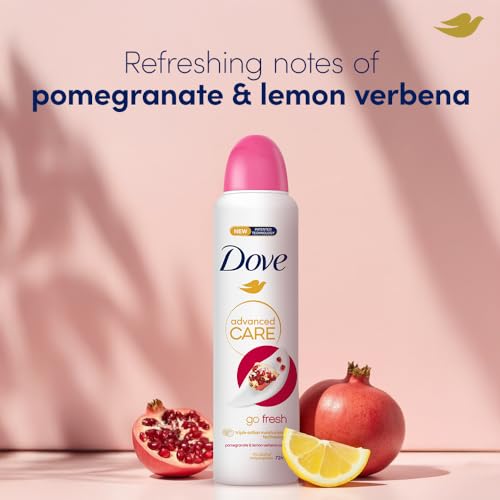 Image of Dove Advanced Care Pomegranate Deodorant for Women | 72H Odour Protection | 0% Alcohol | Triple Moisturising Technology | 250 ML