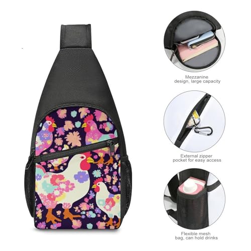 Sling Bag pequeña para mujer y hombre bolsa cruzada miniatura 4