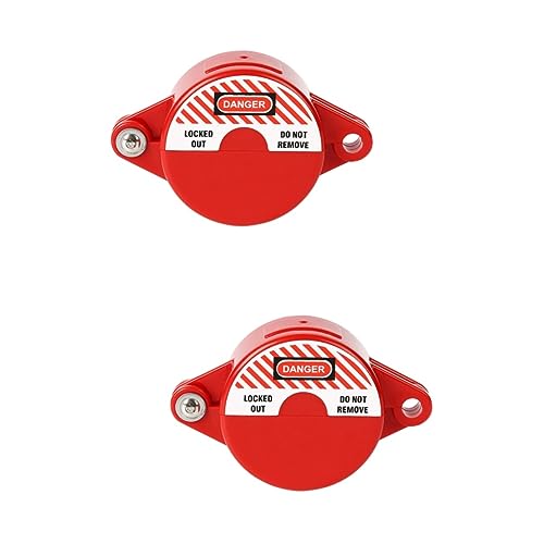 Mobestech 2pcs Valve Device Propane Tank Lock Plug Lock Door Knob Device Gas Valve Lock Valve Kit Water Faucet Lock Valve Locking Device Gate Valve Lock Hose Bib Lock