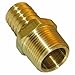 17-7749 Pipe Fitting, Hose Barb Adapter, 1/2 MPT x 3/8-In. Brass - Quantity 6