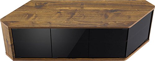 Amazon | コーナーテレビ台 幅115 木製 50V 強化ガラス キャスター