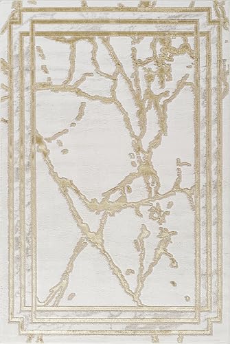 Tapete rectangular GLORY RUGS 8x10 crema moderno miniatura 2
