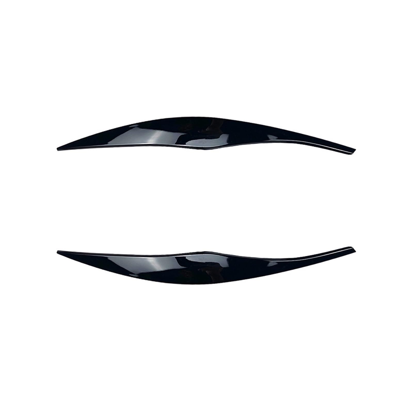 1 para reflektorów samochodowych, brwi, osłona na powieki, Compatible With serii 3 E90 E91 320i 330i 2005-2012, naklejki na osłonę na powieki(Glossy black)
