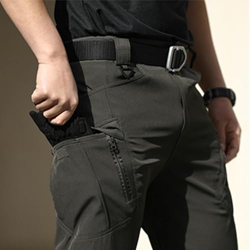 Hiking Trousers Mens Work Utility & Safety Trousers Zip Pockets Waterproof Trousers Combat Trousers for Men UK Mens Walking Trousers Black Trousers Mens Tactical Trousers Flex & Versatile - Image 5
