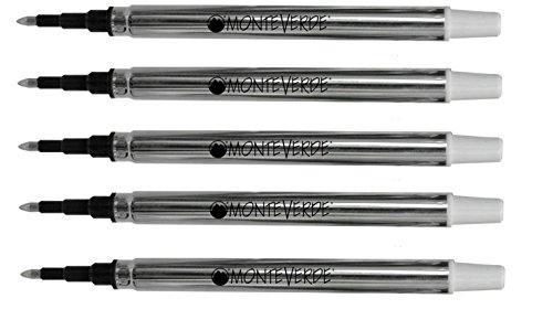 Recharge Monteverde roller noir stylo Sheaffer Prelude Crest Legacy Heritage fin x5