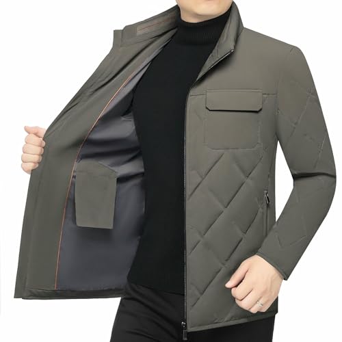 Doudoune chaude homme col montant finitions matelassées - 4