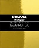 Kodamaa Premium Shimmer Art Craft Gold / Silver Metallic Paper, Multipurpose Cardstock Perfect for Festival Crafting, Printing, Gift Packaging (25 Sheets)