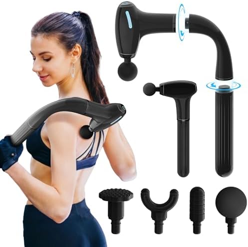 3-in-1 Detachable Massage Gun Deep Tissue, Back Massager for Pain...