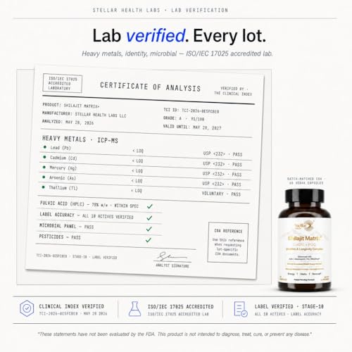 Stellar Health Shilajit Matrix+ Ubiquinol