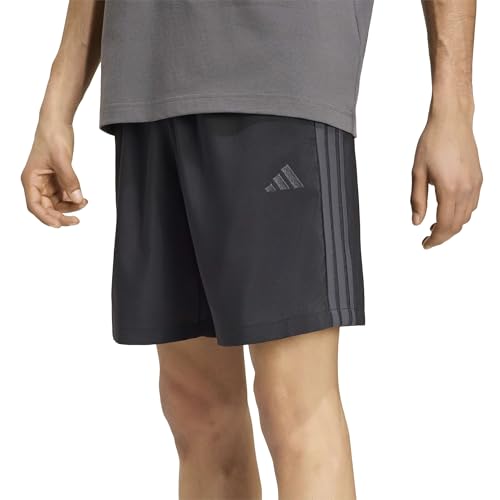adidas Herren Essentials 3-Stripes Chelsea Lite Woven Shorts, Black/Carbon, S – Ansicht 4