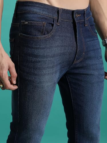 Image of Highlander Men's Straight Fit Jeans | Mid Rise | Stretchable Fabric | Designed for Comfort & Ease of Movement | Jeans for Man