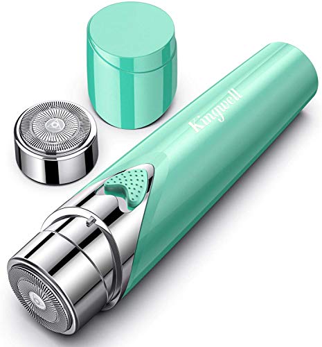 Facial Hair Removal for Women, Painless Hair Remover Shaver with 1 Extra Replacement Head (Blue)