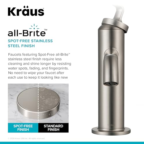 KRAUS Ramus Single Handle Bathroom Sink Faucet with Lift Rod Drain in Brushed Gold, KBF-1221BG by Kraus - Image 4