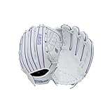 Wilson 2026 A500 Siren 12.5' Outfield Fastpitch Softball Glove - Right Hand Throw, White/Purple/Seafoam