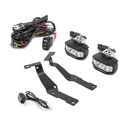 WeiSen 3.5" 42W Amber White LED Ditch Light Kit Compatible with Dodge Ram 2500 3500 2019-2024