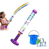 Glowing Rainbow LED Water Blaster, Firework Water Gun for Kids & Adults, High Capacity Squirt Toy for Summer Pool Parties, Beach & Backyard Outdoor Games (1)