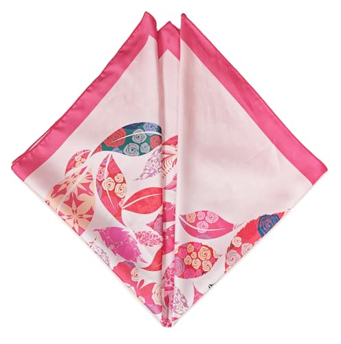 Image of Satin Silk Small Square Scarf for Women, Printed Soft and Comfy Neck Head Tie Scarf Bandana