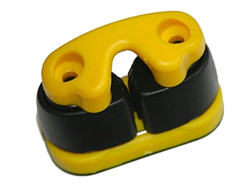 Nautos 91026 by- Small Composite cam Cleat - Yellow Base - with Fairlead Included