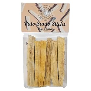 Sacred Palo Santo Wood Incense Sticks - New Age Smudges & Herbs | Harness 'Holy Wood' for Cleansing, Meditation & Energy | Ethically Sourced, Aromatic | 6 Premium Sticks for Spiritual Enrichment Sacred Palo Santo Wood Incense Sticks New Age Smudges Herbs Harness Holy Wood for Cleansing Meditation Energy Ethically Sourced Aromatic 6 Premium Sticks for Spiritual Enrichment