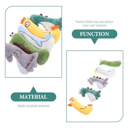 Toddmomy 5 Peças Brinquedo Catnip Brinquedo Para Gato Brinquedo Catnip Brinquedo Para Gatos Brinqued