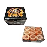 Pacific Pelican 100% organic Day of the Dead Himalayan pink salt Tequila shooters Glasses Gift for any occasion, Make Drinking Tequila Simple and Easy β Light Salt flavour to any drink without a mess (Pack of 9)