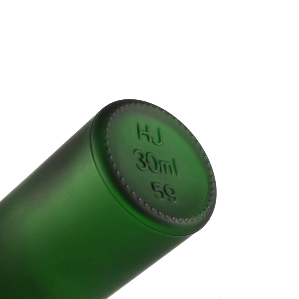 24 Pieza 30ml Verde mate Botellas de Cristal con Pipeta, 30 ml Frasco Cuentagotas Cristal con Tapón de Rosca Plata, Botella de Vidrio con Cuentagotas para Aceite Esencial Aromaterapia