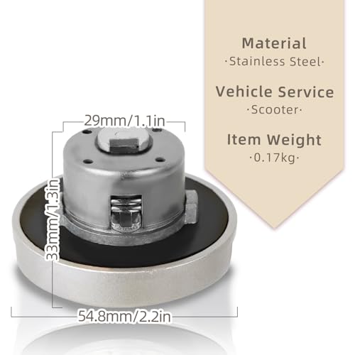 Tankdeckel Roller 50Ccm, Moped Kraftstofftankdeckel mit Schlüsseln aus Aluminiumlegierung für Scooter-Motorräder, Tankverschluss Treibstoff Deckel für Moped Scooter Tank GY6