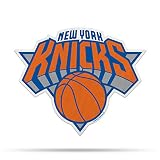 Rico Industries NBA New York Knicks NBA Primary Logo Shape Cut Pennant, Team Color, Item Footprint: 18' x 18'