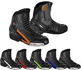 Hive Moto Waterproof Motorcycle Boots Men's Motorcycle Shoes Motorcycle Boots Motocross Shoes (EN 13634) (Orange, US Footwear Size System, Adult, Men, Numeric, Medium, 12)