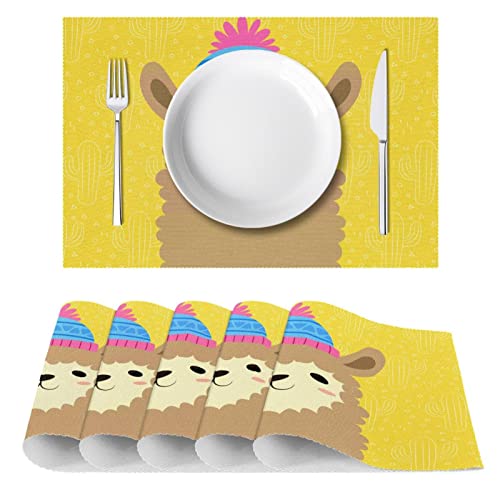 Sets de table en alpaga antidérapants pour table de salle à manger 30x45cm - 3