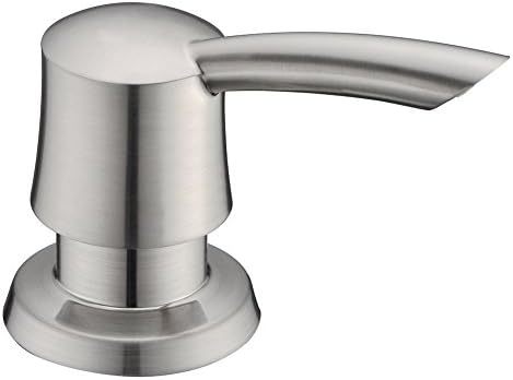 EKRTE Hand Soap Dispenser for Kitchen Sink, Brushed Nickel Dish Sink Dispensers Pump, Liquid Lotion Bathroom Sink Soap Dispenser with 320ML Bottle