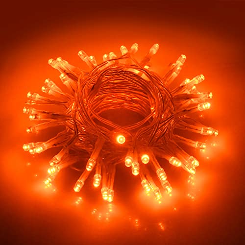 cshare Halloween Decoration Lights Orange Fall Fairy Lights 3M/9.8Ft 30 LED with Timer (6 Hours ON | 18 Hours Off) is Battery Operated for Autumn Halloween Door Window Party Room Christmas
