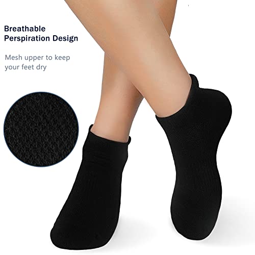 unitop Mens Ankle Socks Womens Athletic Low Cut Socks with Cushion Breathable Sports 6 Pairs3